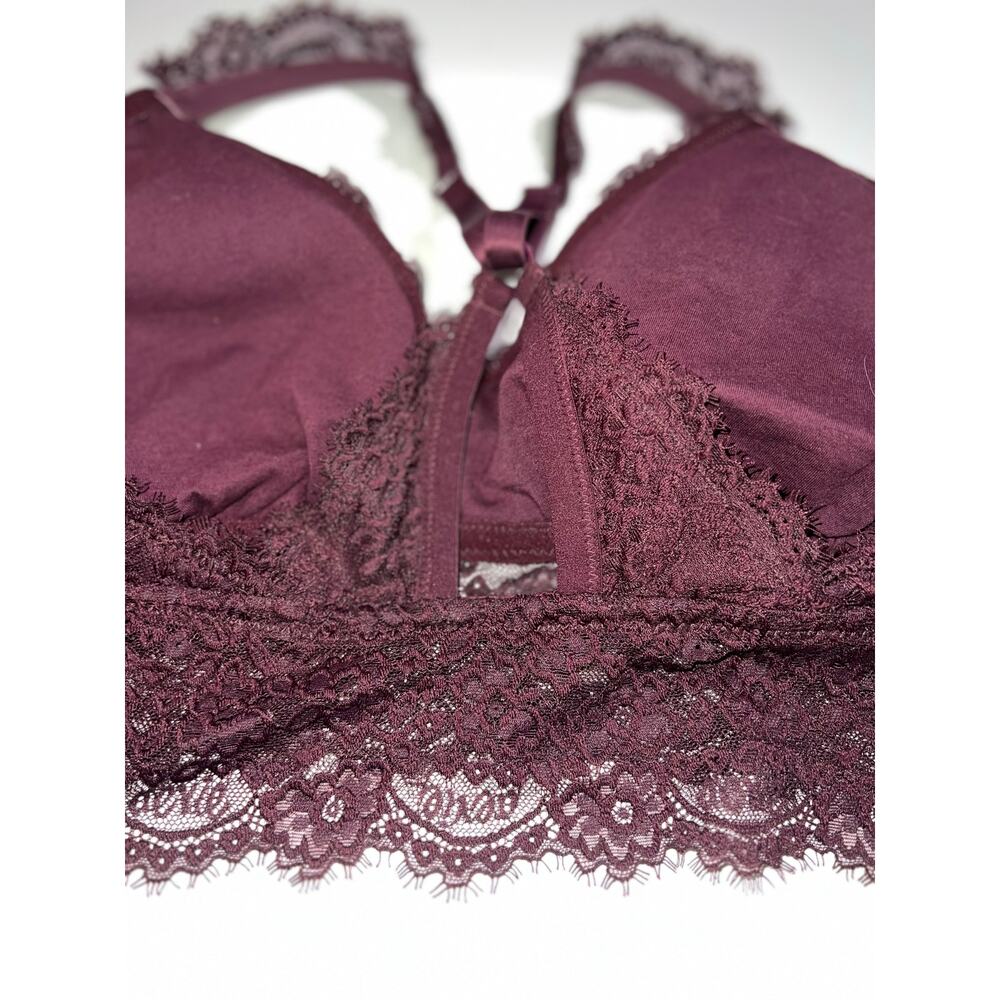 Aerie women’s maroon bralette - Picture 2 of 8